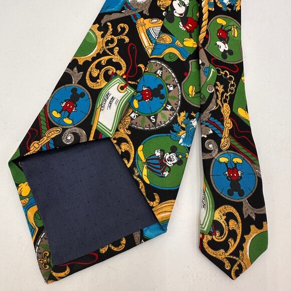 Disney Mickey Unlimited Clock Silk Tie - Picture 7 of 7